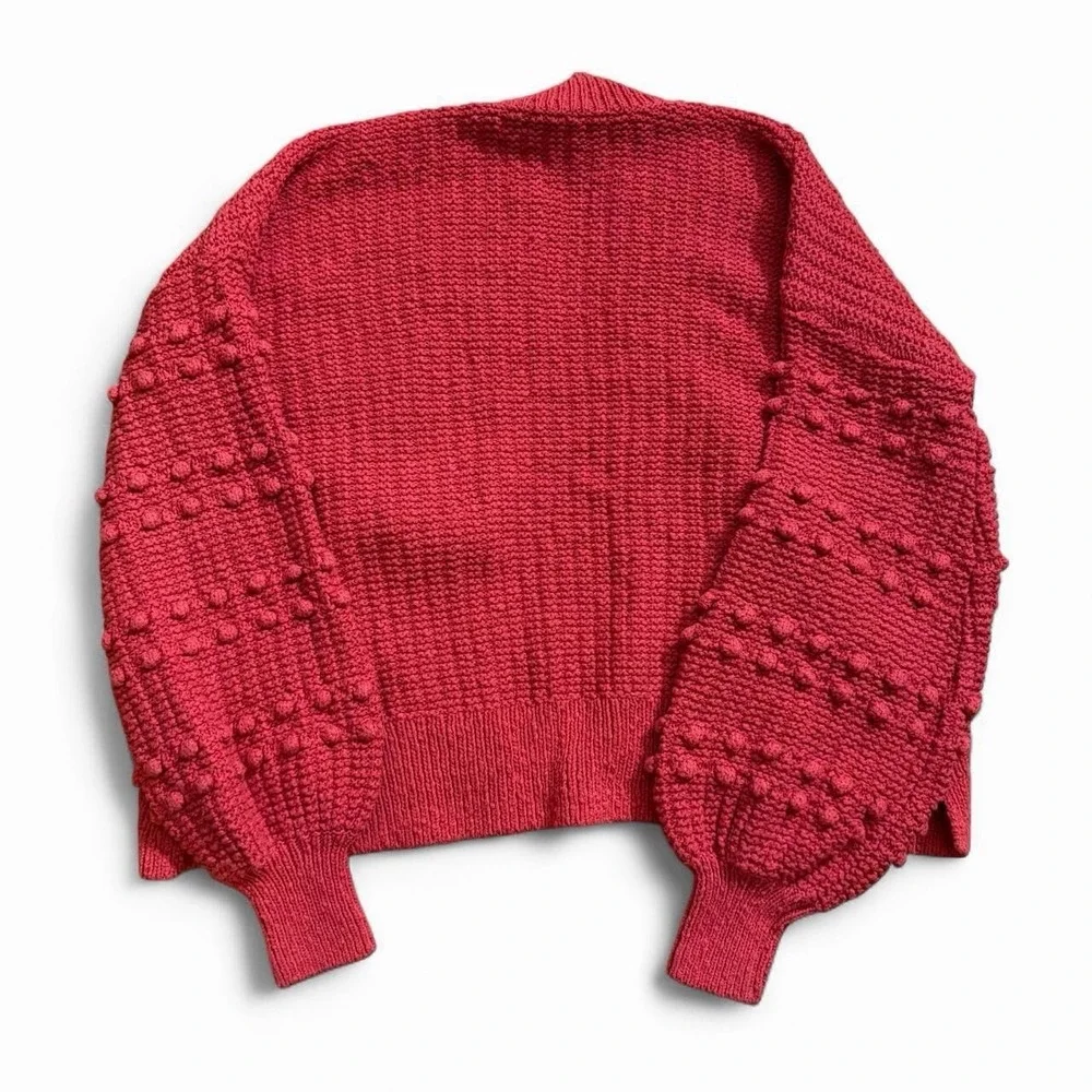 Madewell Cardigan Pom Pom Women's Size XS Boho Casual Office
